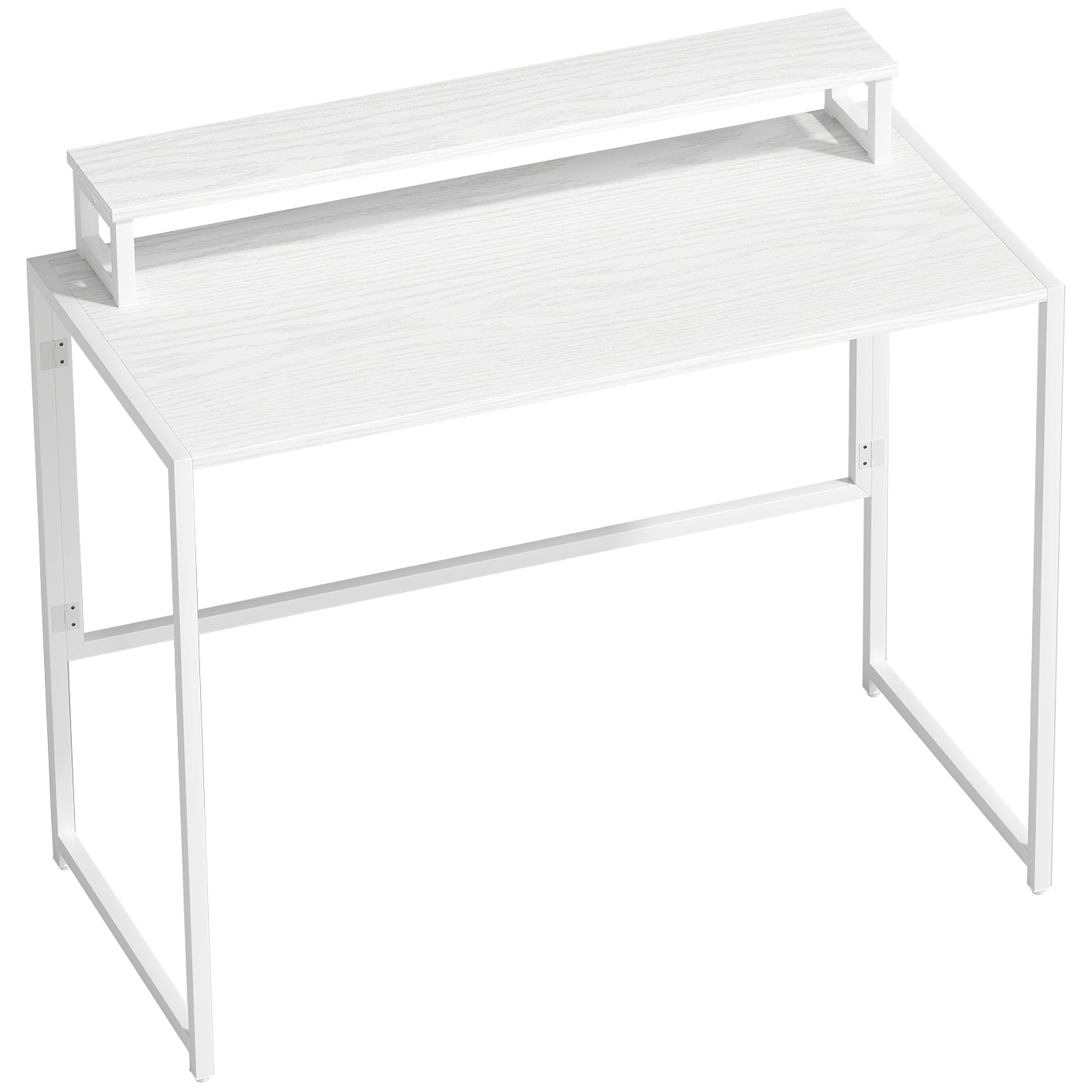 Schreibtisch Klappbar Computertisch mit Monitorhalterung  für Arbeitszimmer 100 x 48 x 87,5 cm