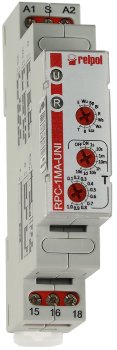 Multifunktions-Zeitrelais - 1 Wechsler, 230V/16A, 10 Funktionen Multifunktions-Zeitrelais - 1 Wechsler, 230V/16A, 10 Funktionen