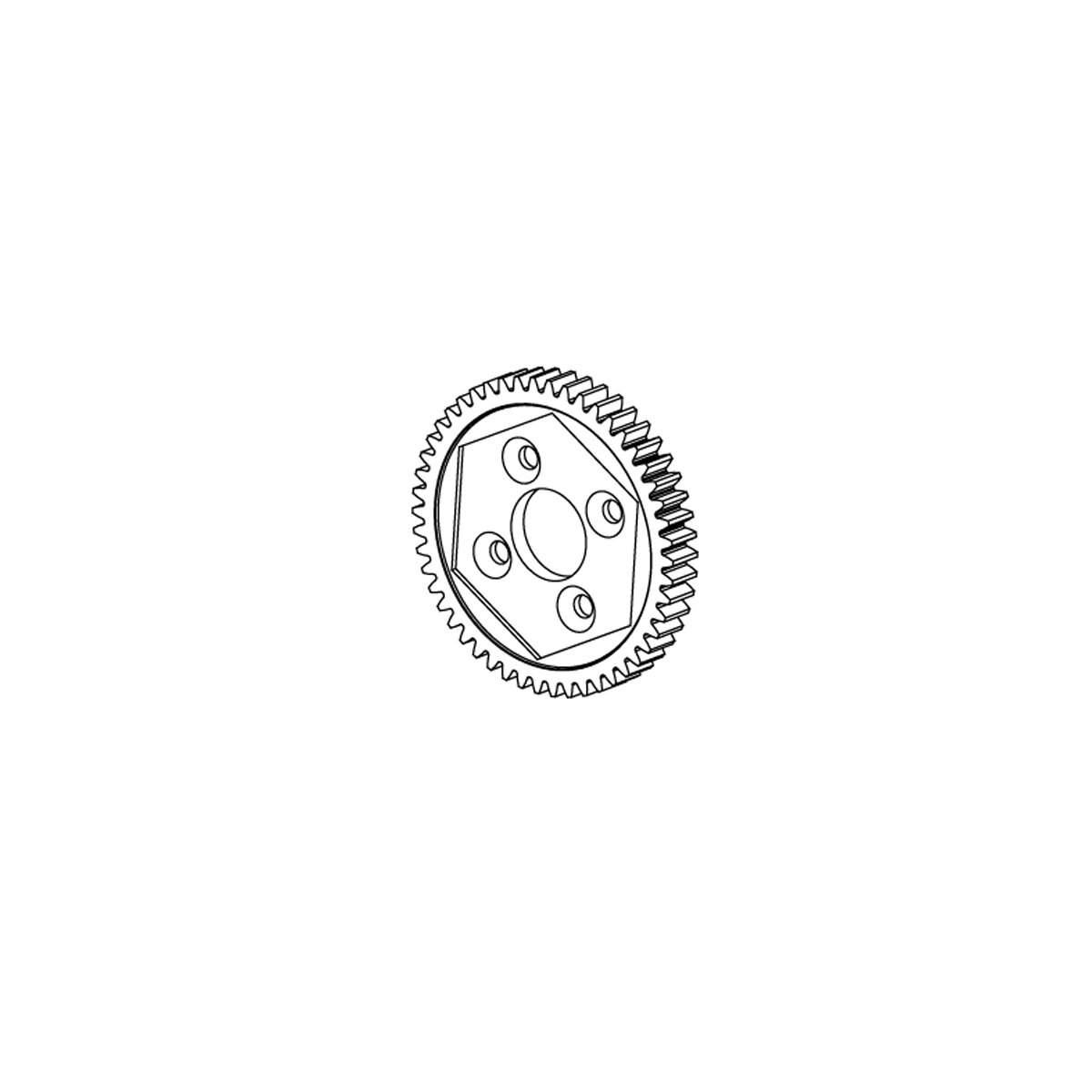 Hauptzahnrad 50Z M0,8 Alu Dakar BL8 Hauptzahnrad 50Z M0,8 Alu Dakar BL8
