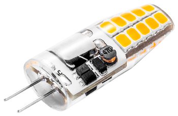 LED Stiftsockellampe G4 "Silikon W2", 4200k, 220lm, 300°, 12V/2W, neutralweiß