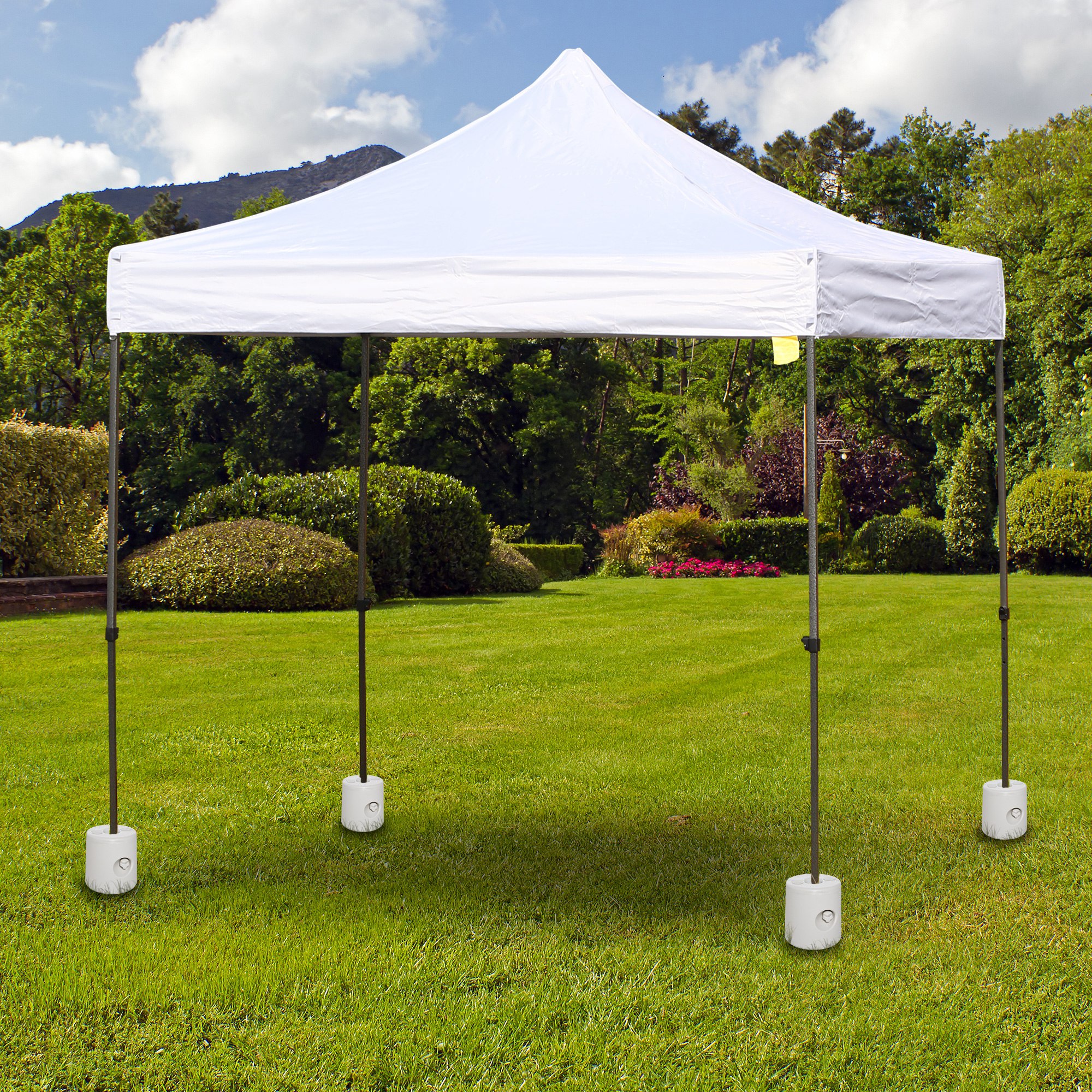 4 x Gewichte Pavillon Standfuß Standsicherung Partyzelt Befüllung mit Wasser/Sand PE ?24xH25cm
