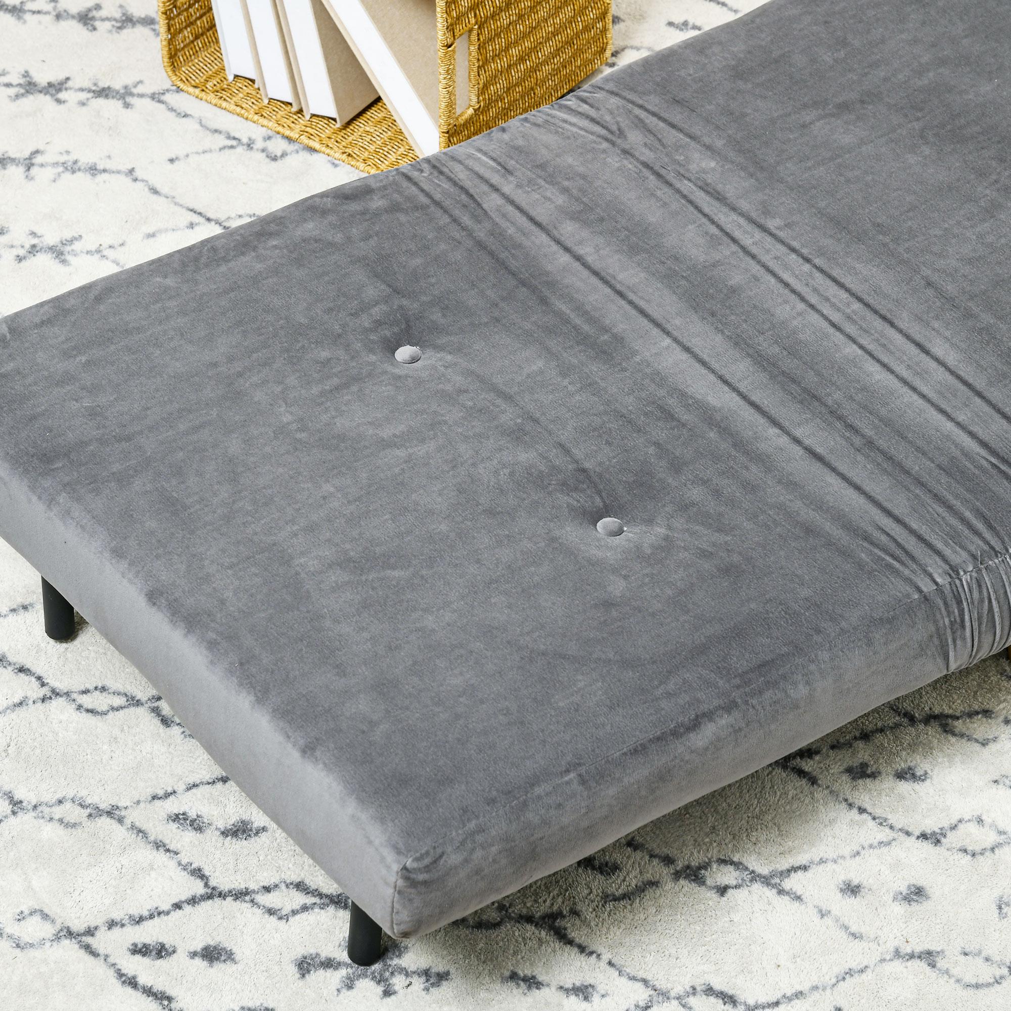 2-in-1 Sessel, Relaxsessel, Gästebett, 72 cm x 78 cm x 79 cm, Grau