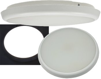 LED Deckenleuchte "SALAO 22 NW" IP54 / 22W, 2200lm, 4000K, HF Bewegungsmelder