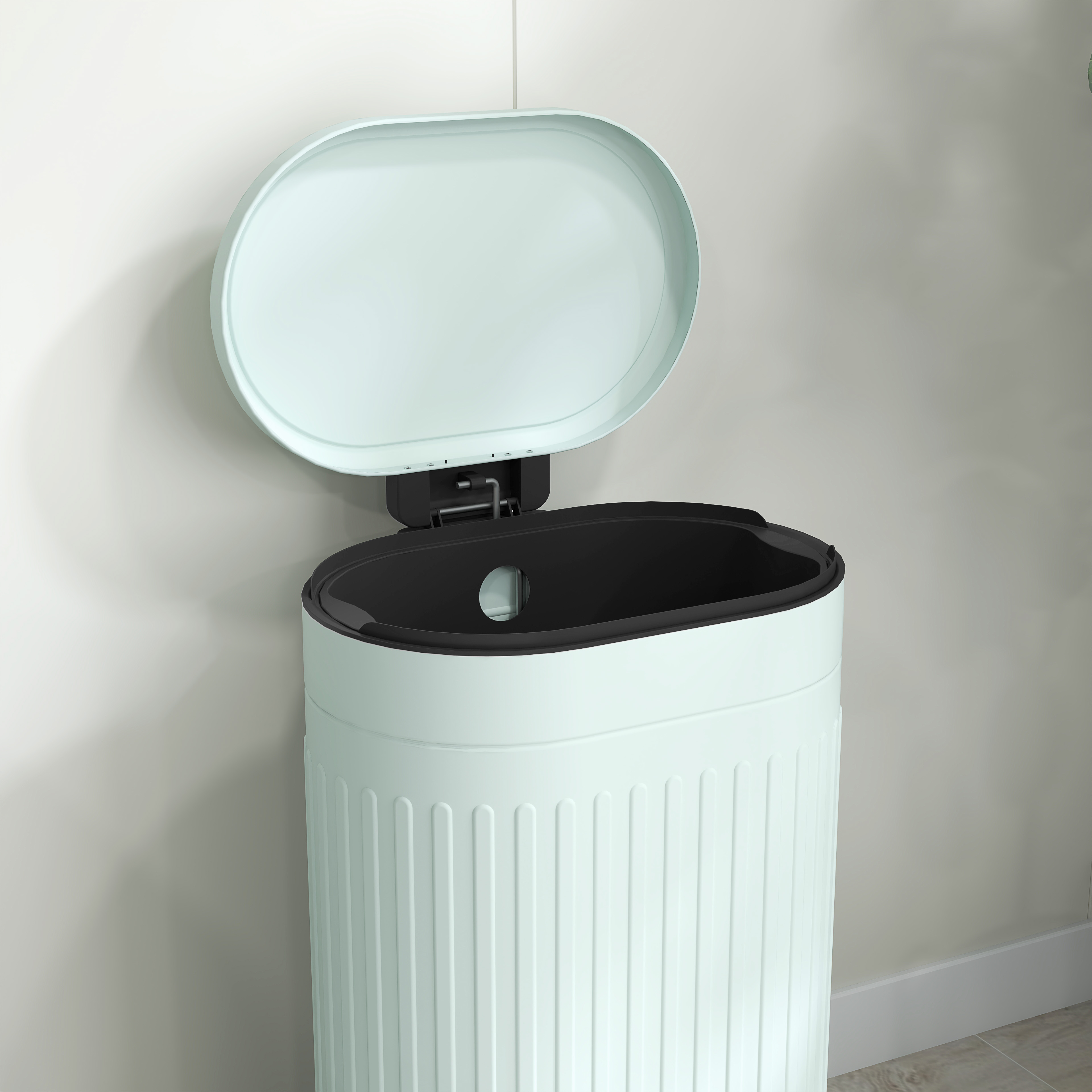 Mülleimer 30L Treteimer mit Deckel Fußpedal herausnehmbarem Inneneimer Soft-Close-Funktion 36,5 x 31,2 x 60,8 cm, Grün