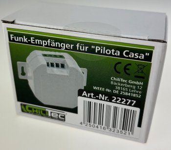 Funk-Empfänger für "Pilota Casa" 1-Kanal / max. 2300W, ERSETZT einen Schalter