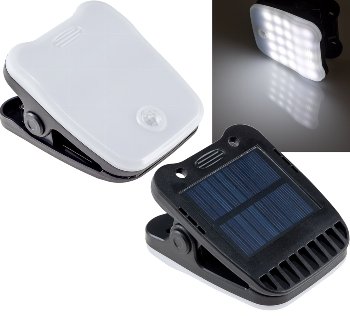 LED Solar Klemmleuchte "SWK 8020" - PIR Bewegungsmelder, 25 LEDs, IP44 LED Solar Klemmleuchte "SWK 8020" - PIR Bewegungsmelder, 25 LEDs, IP44