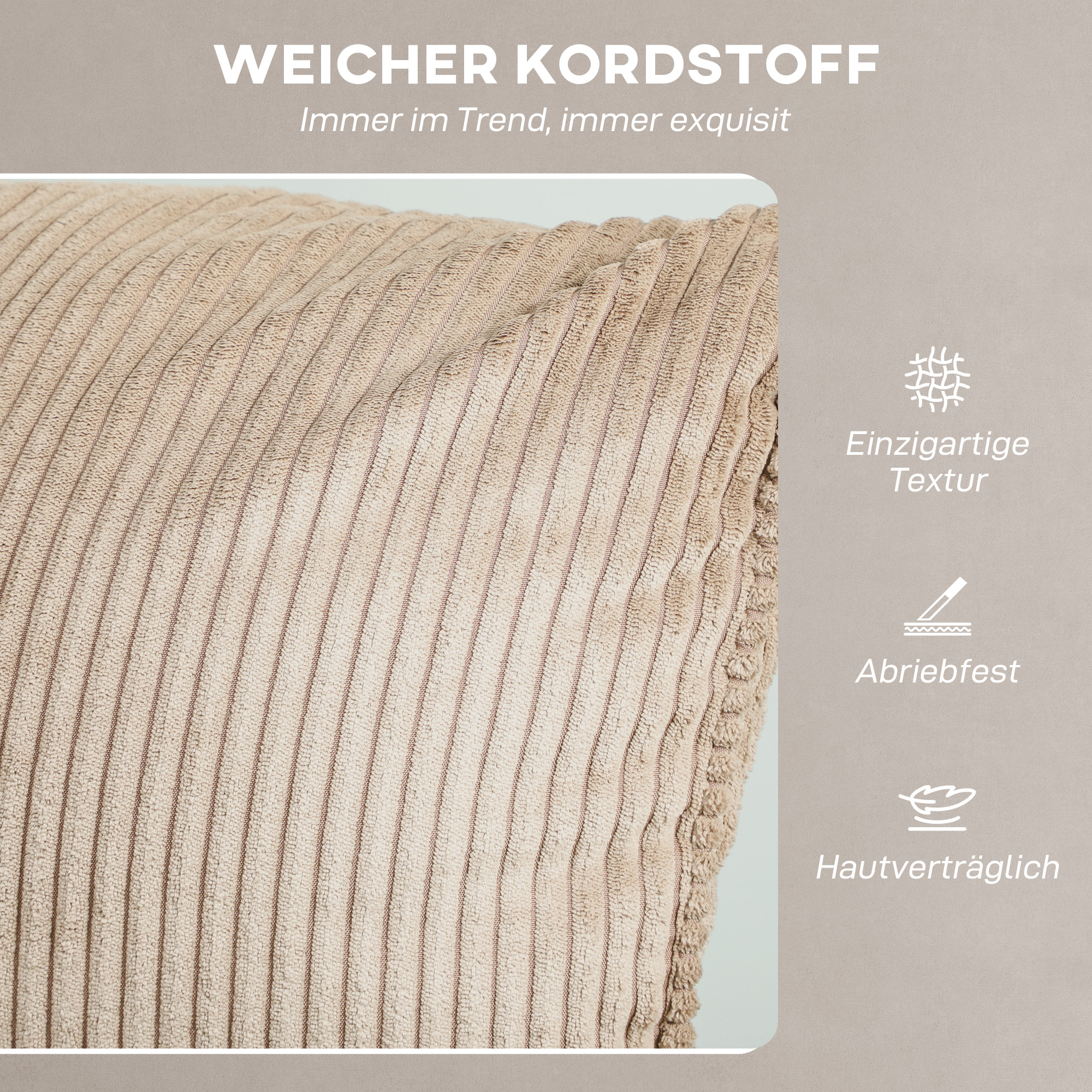 Massagesessel mit Vibrationsmodi, Wärmefunktion, leiser Motor, Memory-Funktion, Stahl, Stoffbezug, Braun