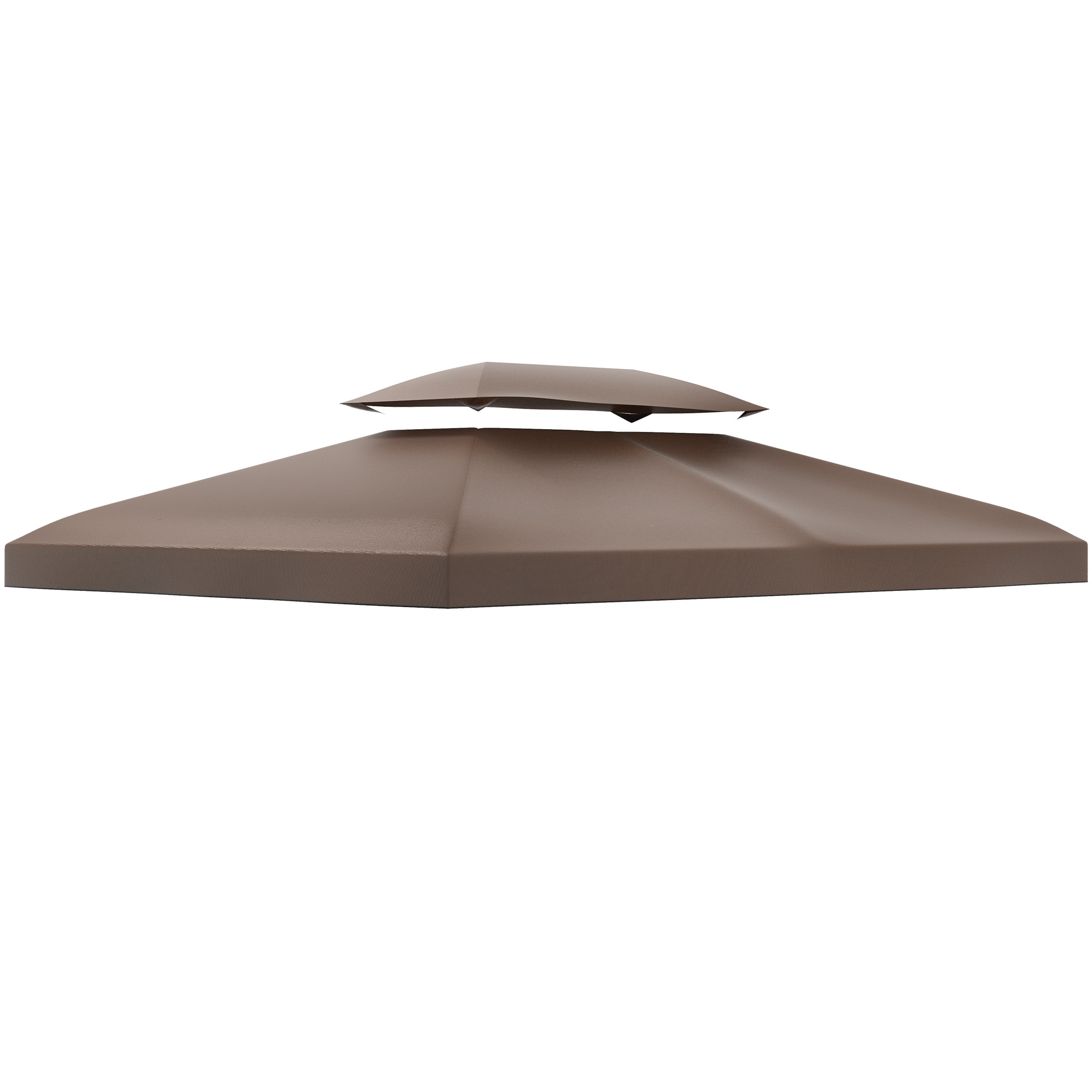 Ersatzdach für Gartenpavillons 3x4m Polyester Kaffee