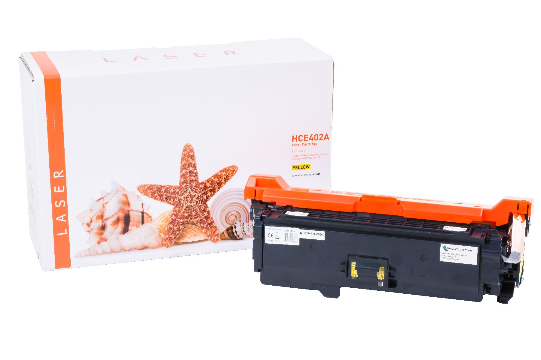CE402A alternativ Toner yellow für HP / CE402A / 507A / 6.000 Seiten