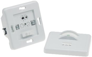 Unterputz PIR-Bewegungsmelder 160° / LED geeignet, 3-Draht Technik, weiß