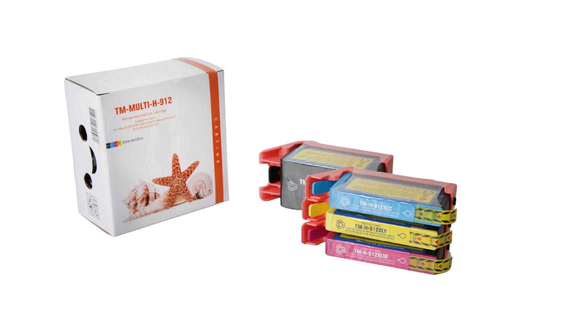 Multipack 912XL alternativ Tinte für HP / 3YP34AE / BK30/C,M,Y10,5