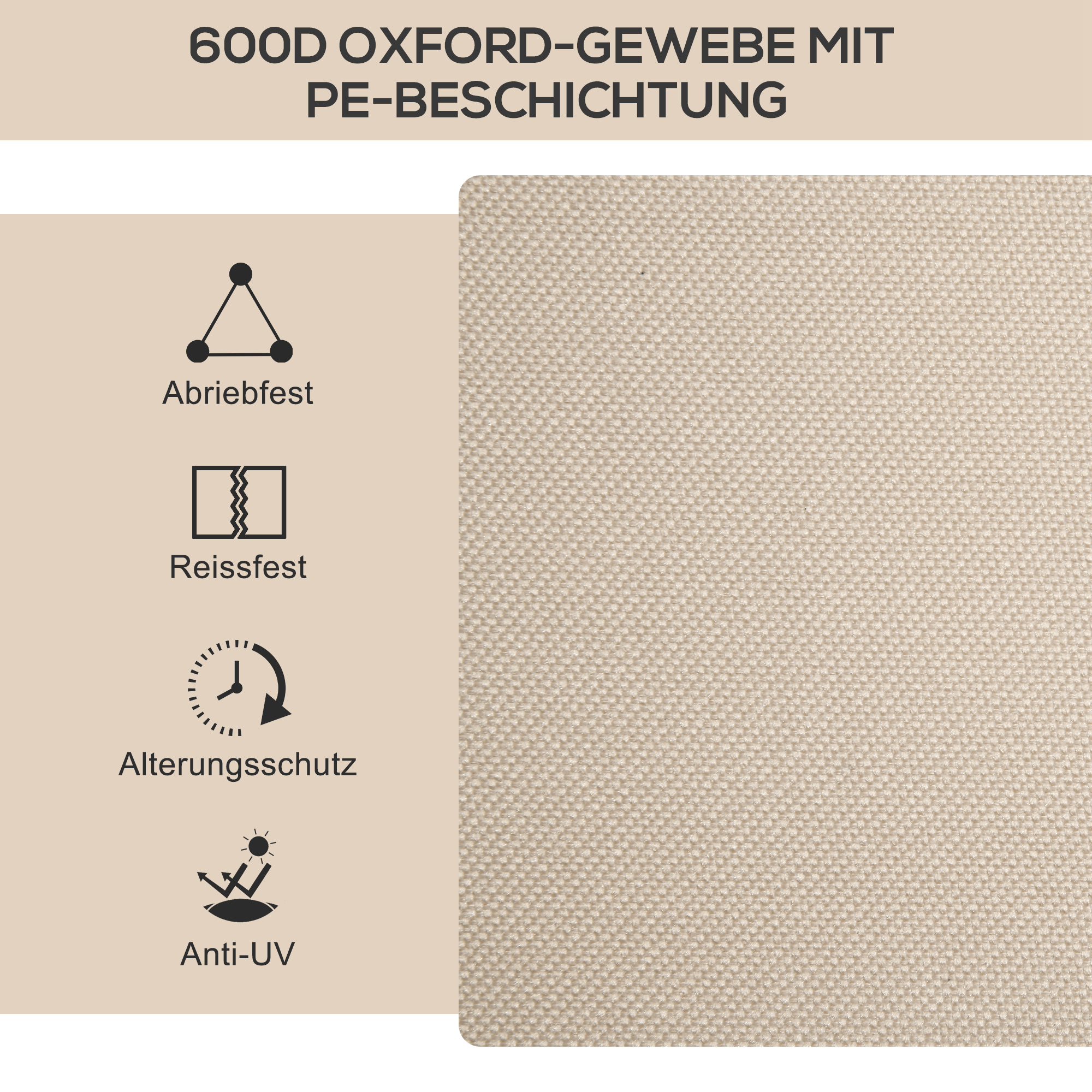 Campingstühle, 2 x Strandstuhl, faltbar, Stahl, Holzoptik, Khaki