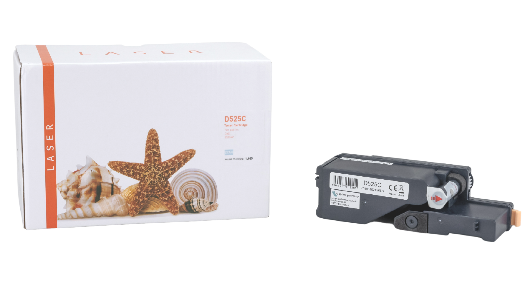 DELLE525C alternativ Toner cyan Dell / VR3NV / 1.400 Seiten DELLE525C alternativ Toner cyan Dell / VR3NV / 1.400 Seiten
