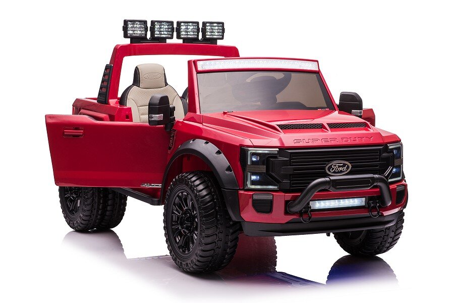 Kinderfahrzeug Ford Super Duty - rot - 12V-Version