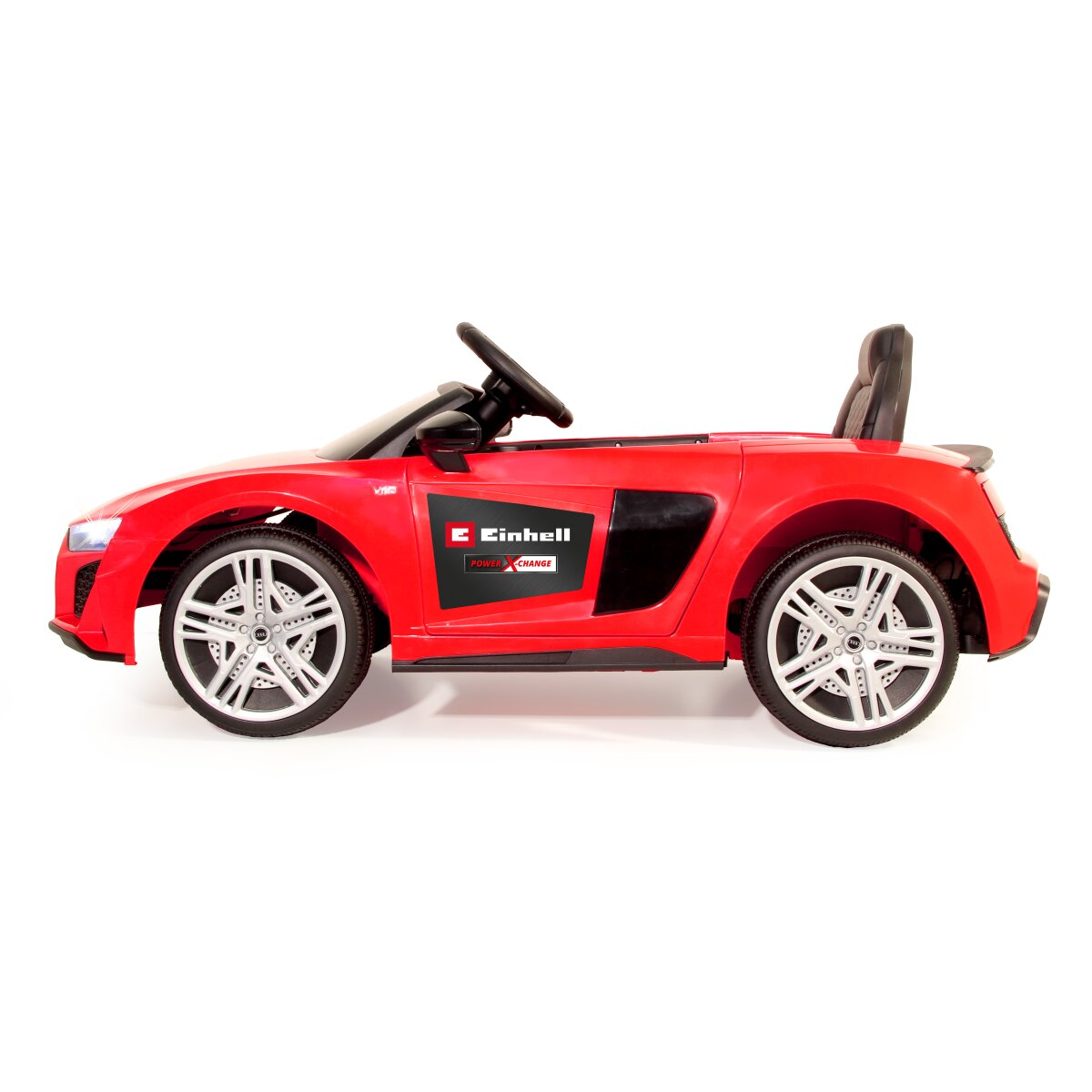 Kinderfahrzeug Audi R8 Spyder rot Einhell Power X-Change inkl. Starter Set