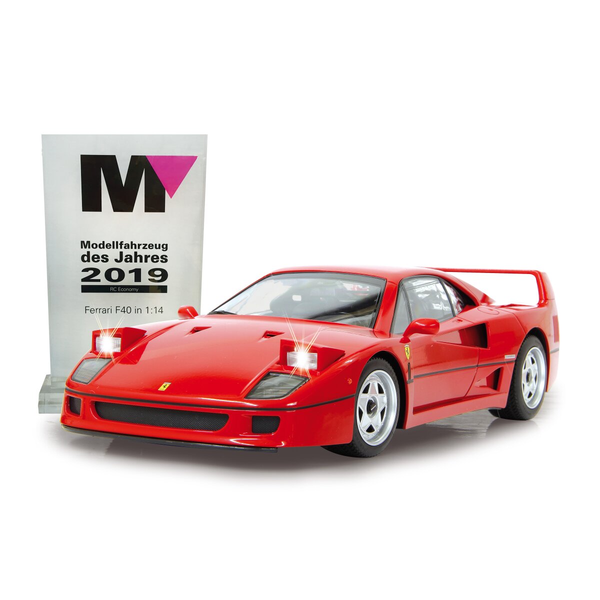 Ferrari F40 1:14 rot 2,4GHz Klappscheinw. fernbedienbar