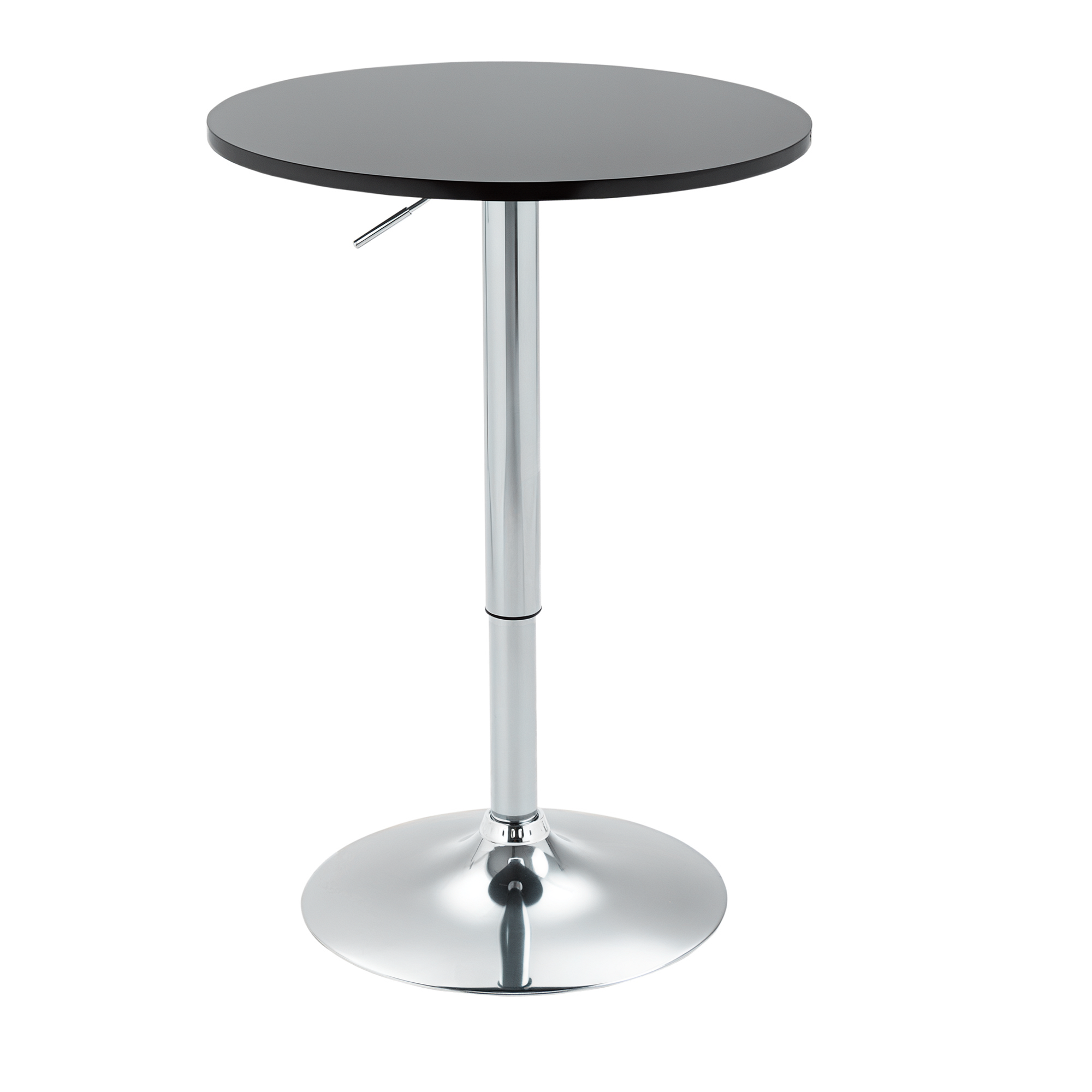 Bartisch modern rund Esstisch 360° Drehtisch höhenverstellbarer Bistrotisch Stehtisch Küchentisch Stahl Schwarz Ø61 x 70-90 cm Bartisch modern rund Esstisch 360° Drehtisch höhenverstellbarer Bistrotisch Stehtisch Küchentisch Stahl Schwarz Ø61 x 70-90 cm
