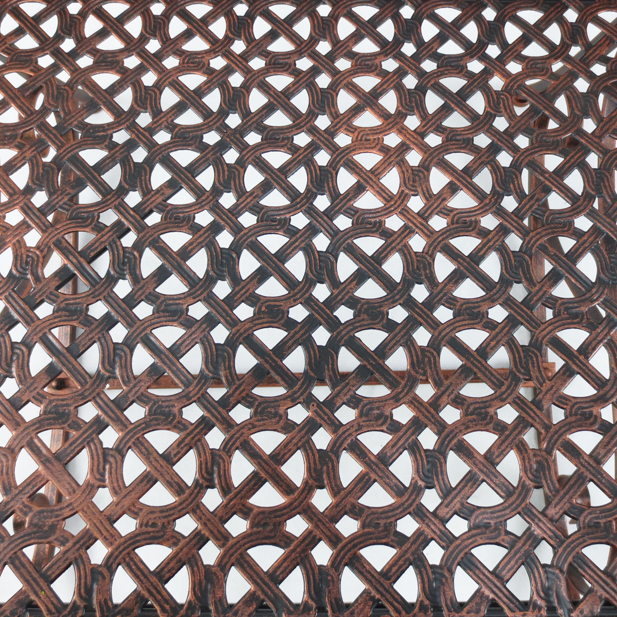 Schaukelstuhl Gartenstuhl, Vintage-Design, 61cm x 79cm x 90cm, Braun + Schwarz