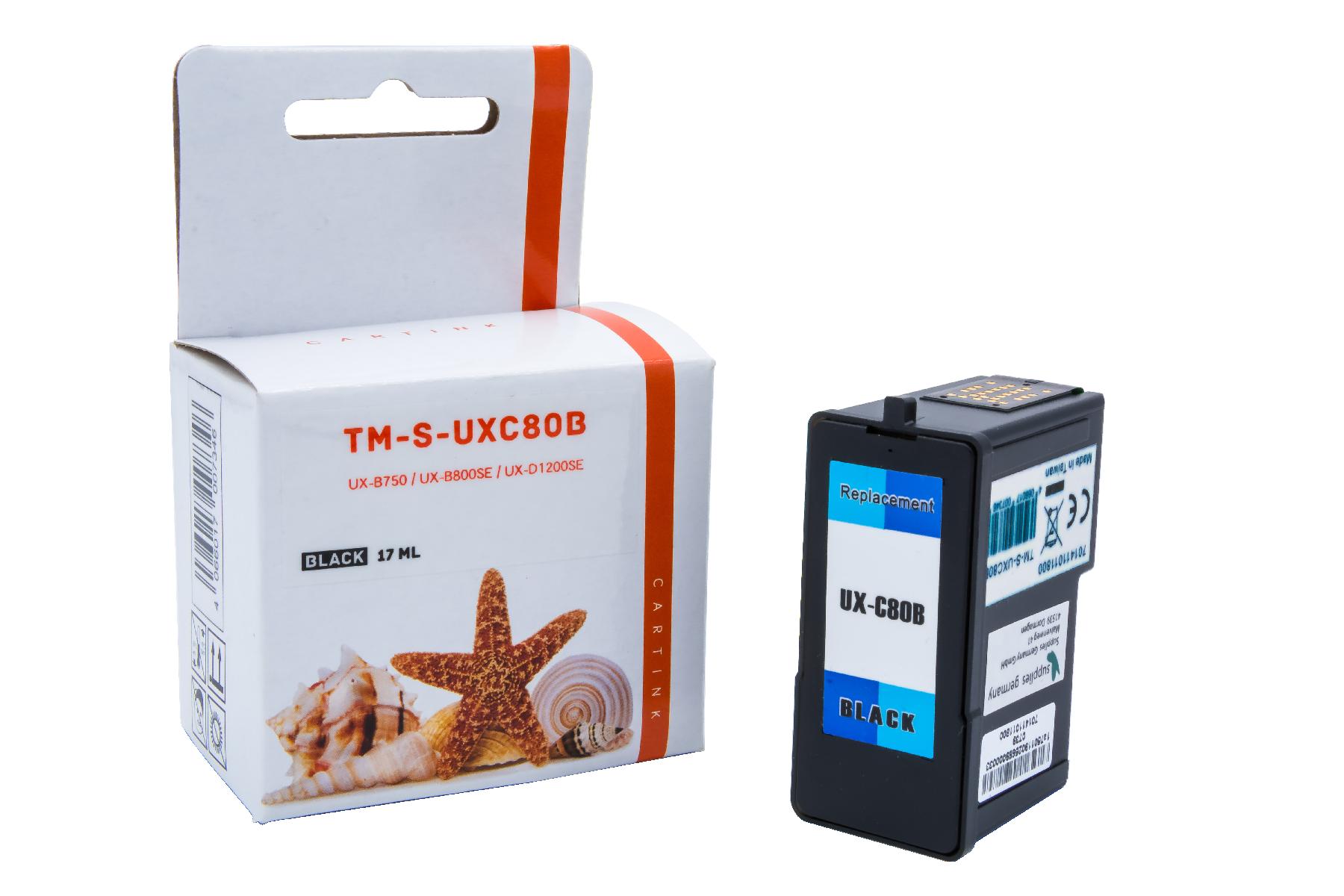 UXC80B Refill Tinte black Sharp / UXC80B / 17ml UXC80B Refill Tinte black Sharp / UXC80B / 17ml