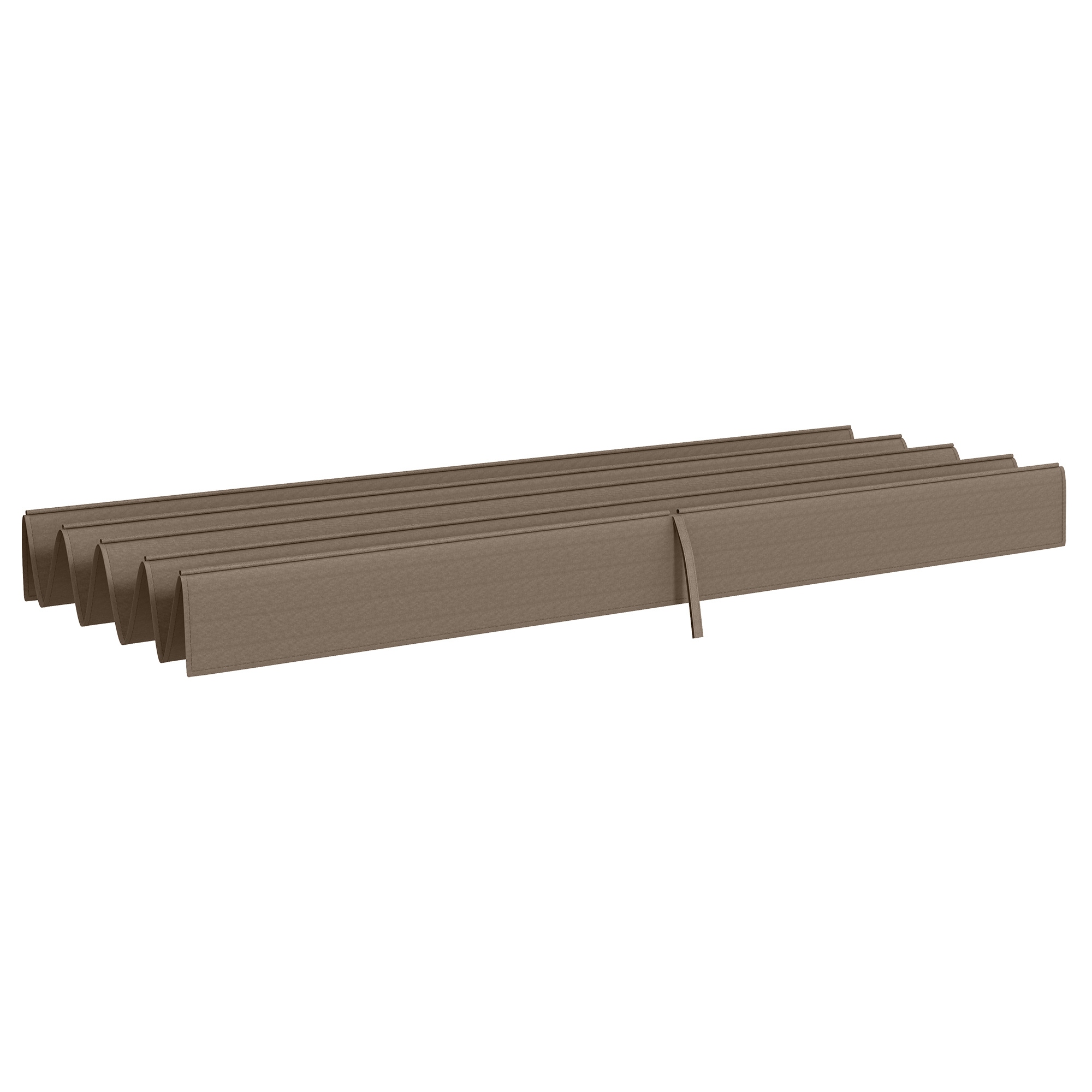 Ersatzdach für 2,85 x 2 m Gartenpavillon, ausziehbar, einfache Montage, Polyester, Kaffee