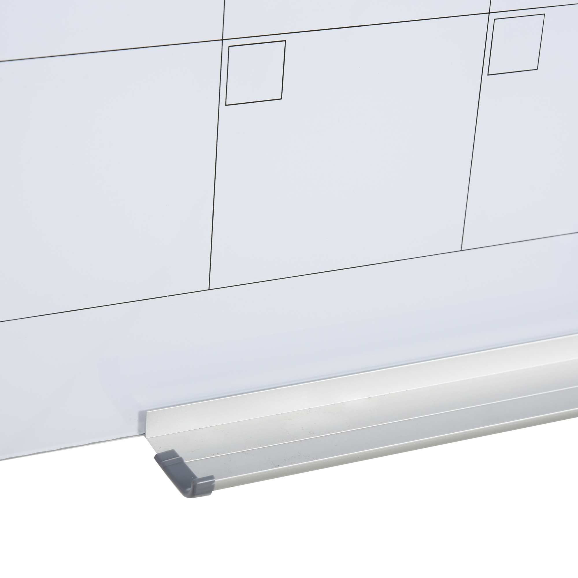 Whiteboard Kalender 90 x 60cm Wandkalender mit Stiftablage Trocken Abwischbar Wochenplaner mit 4 Stifte, Radierer, Monatskalender für Büro Schule Küche Zuhause