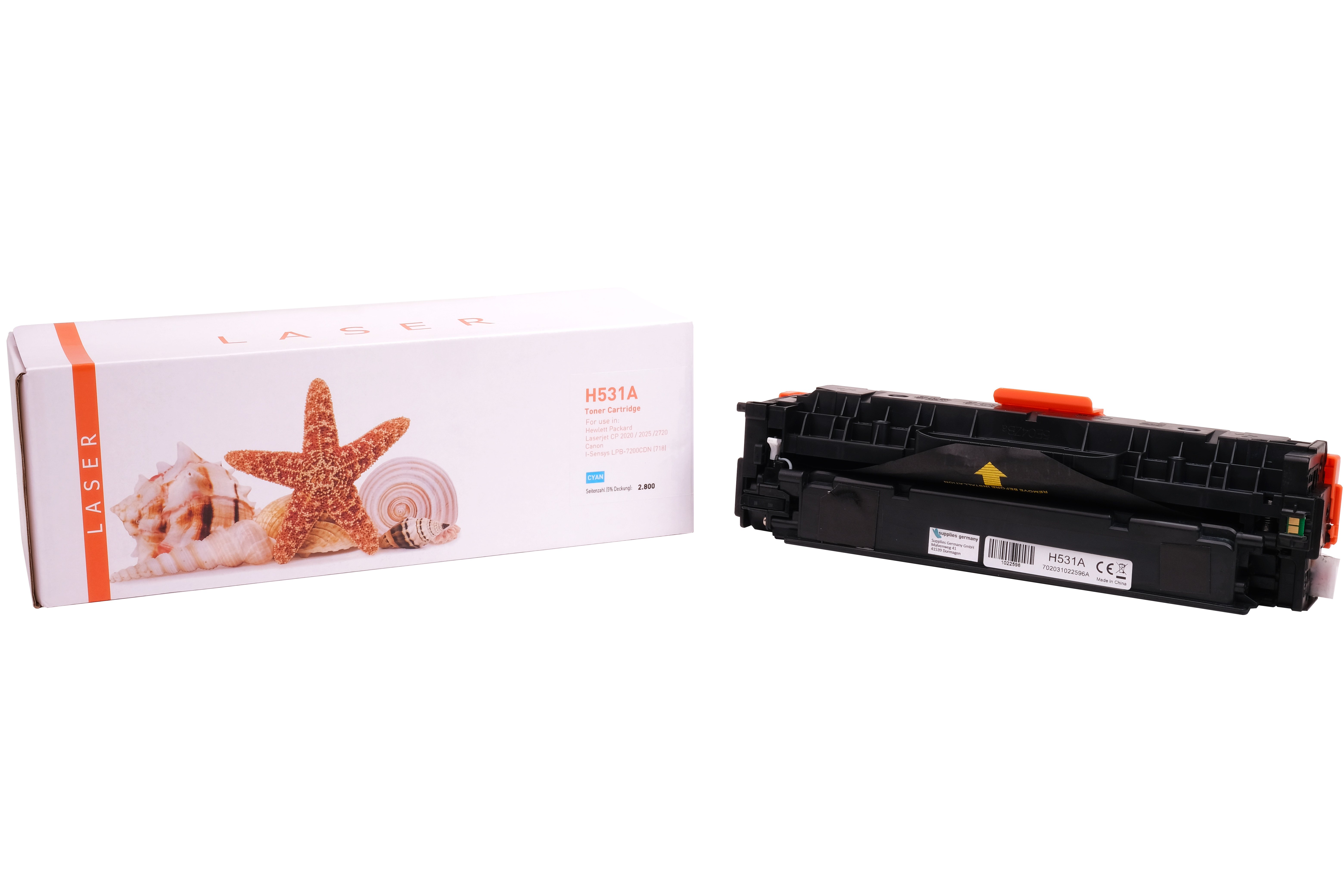 CC531A alternativ Toner Cyan für HP / CC531A / 2.800 Seiten CC531A alternativ Toner Cyan für HP / CC531A / 2.800 Seiten