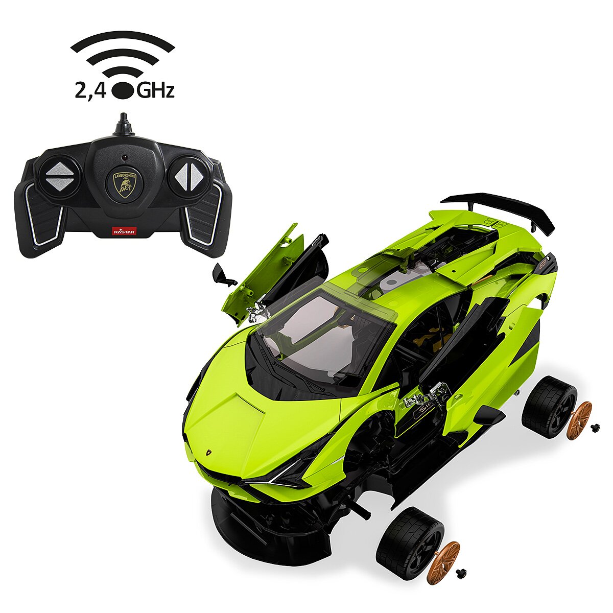 Lamborghini Sián FKP 37 1:18 grün 2,4GHz Bausatz