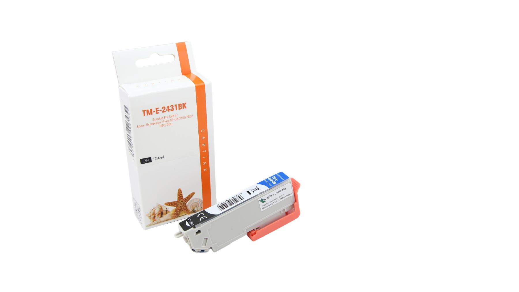 T2431XL alternativ Seestern Tinte schwarz / C13T24314010 / 12,4ml