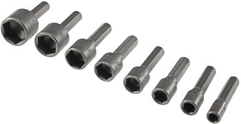 Bitsatz "Steckschlüssel", 8-teilig, 5, 6, 7, 8, 9, 10, 11, 13mm