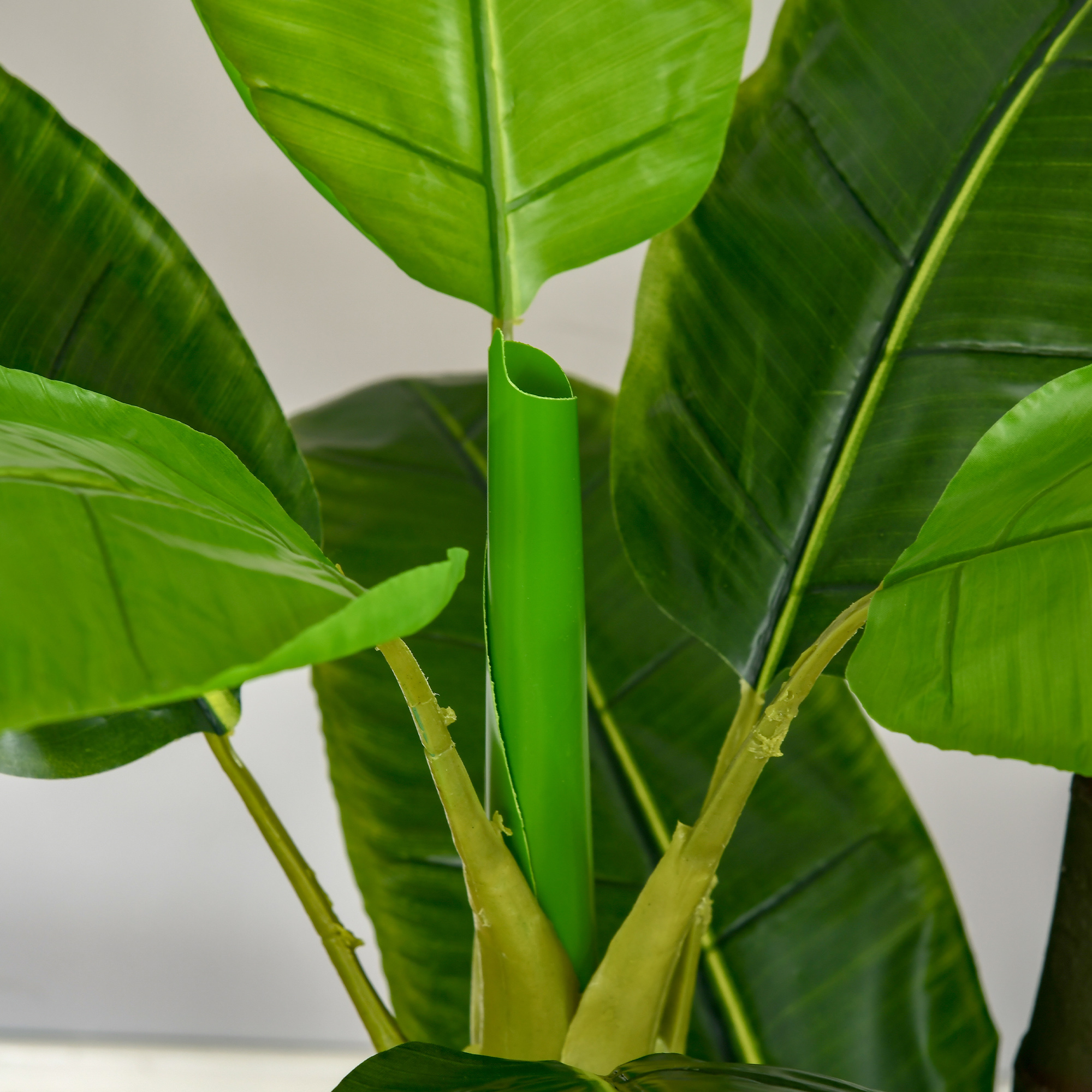 künstliche Pflanzen 150 cm Kunstpflanzen im Topf künstlicher Bananen Baum Kunstpflanze Kunstbaum Zimmerpflanze Dekopflanze Büropflanze Kunststofftopf für drinnen