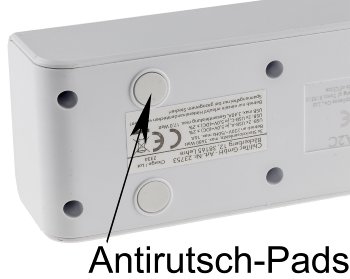 Steckdosenleiste mit Ladebuchsen für USB, USB-A /USB-C,5-fach, weiß, 1,5m Kabel