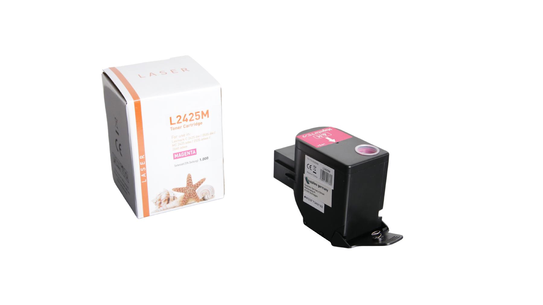 C2425M alternativ Toner magenta Lexmark / C2320M0 / 1.000 Seiten C2425M alternativ Toner magenta Lexmark / C2320M0 / 1.000 Seiten