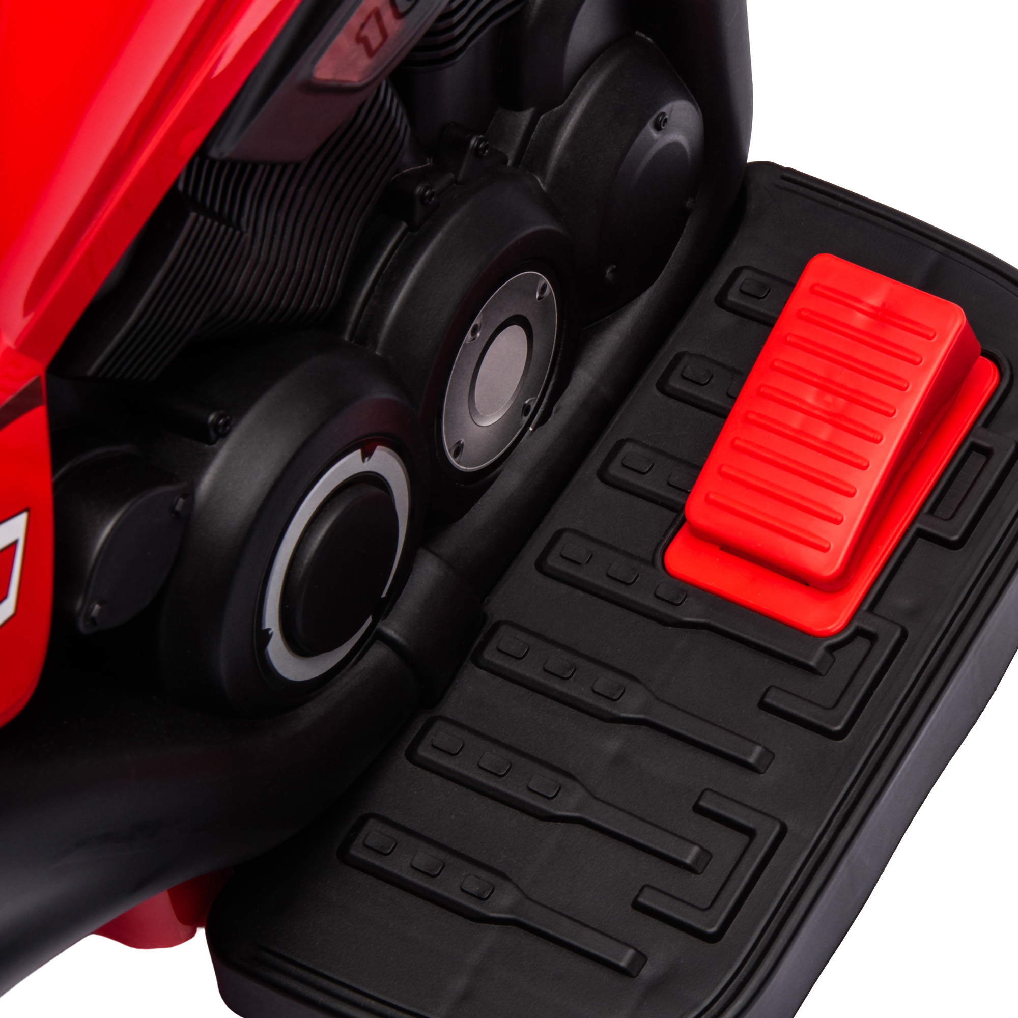 Kinder Elektro-Motorrad, 6V Kindermotorrad mit Musik, Blasen 2,5-3 km/h, für 2-5 Jahre Kinder
