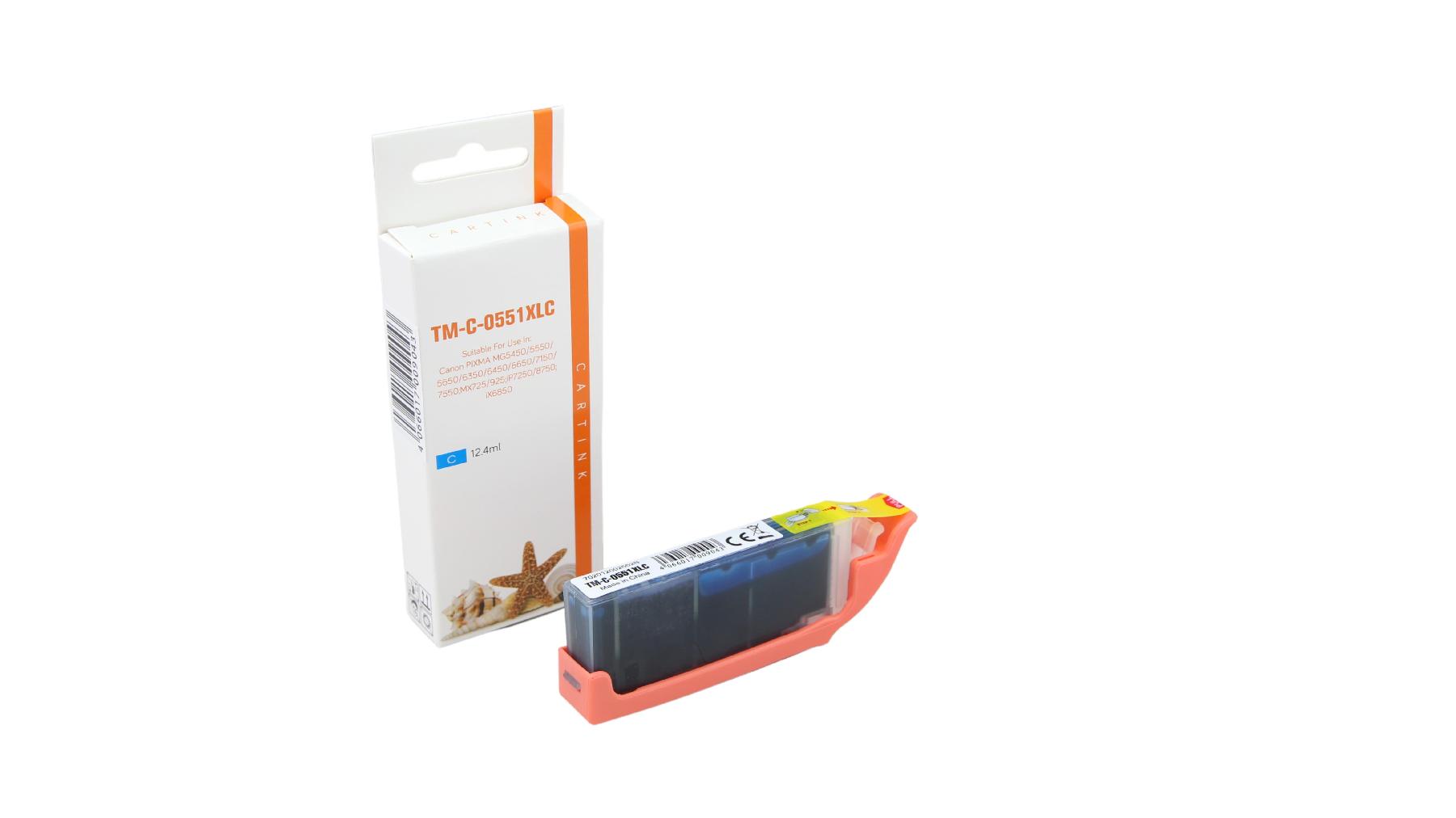 CLI551CXL alternativ Seestern Tinte cyan f / 6509B001 / 12,4ml