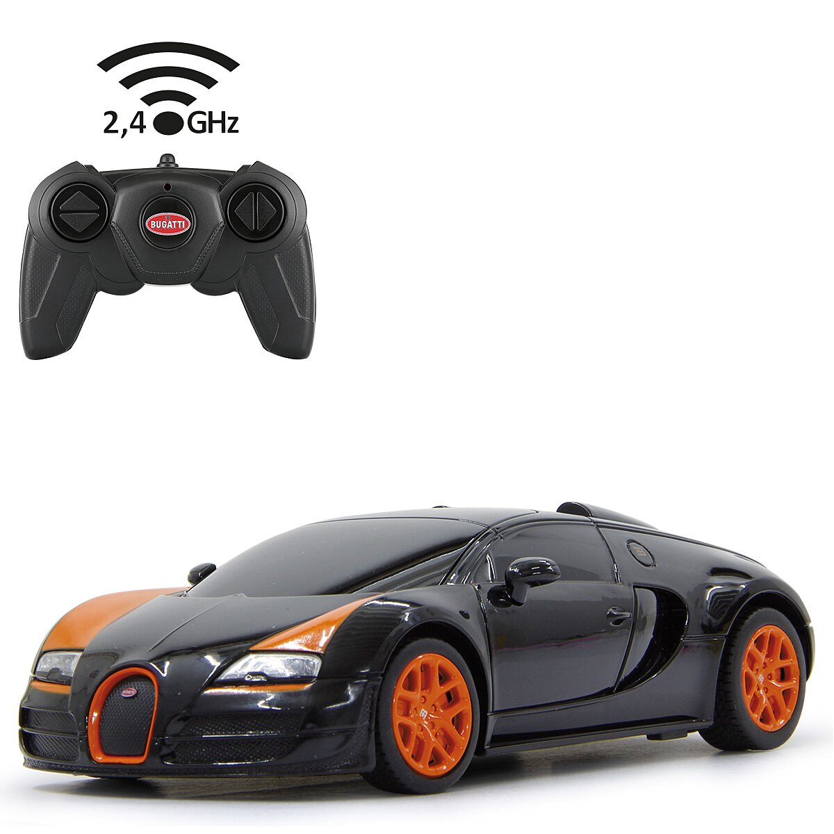 Bugatti Grand Sport Vitesse 1:24 schwarz 2,4GHz