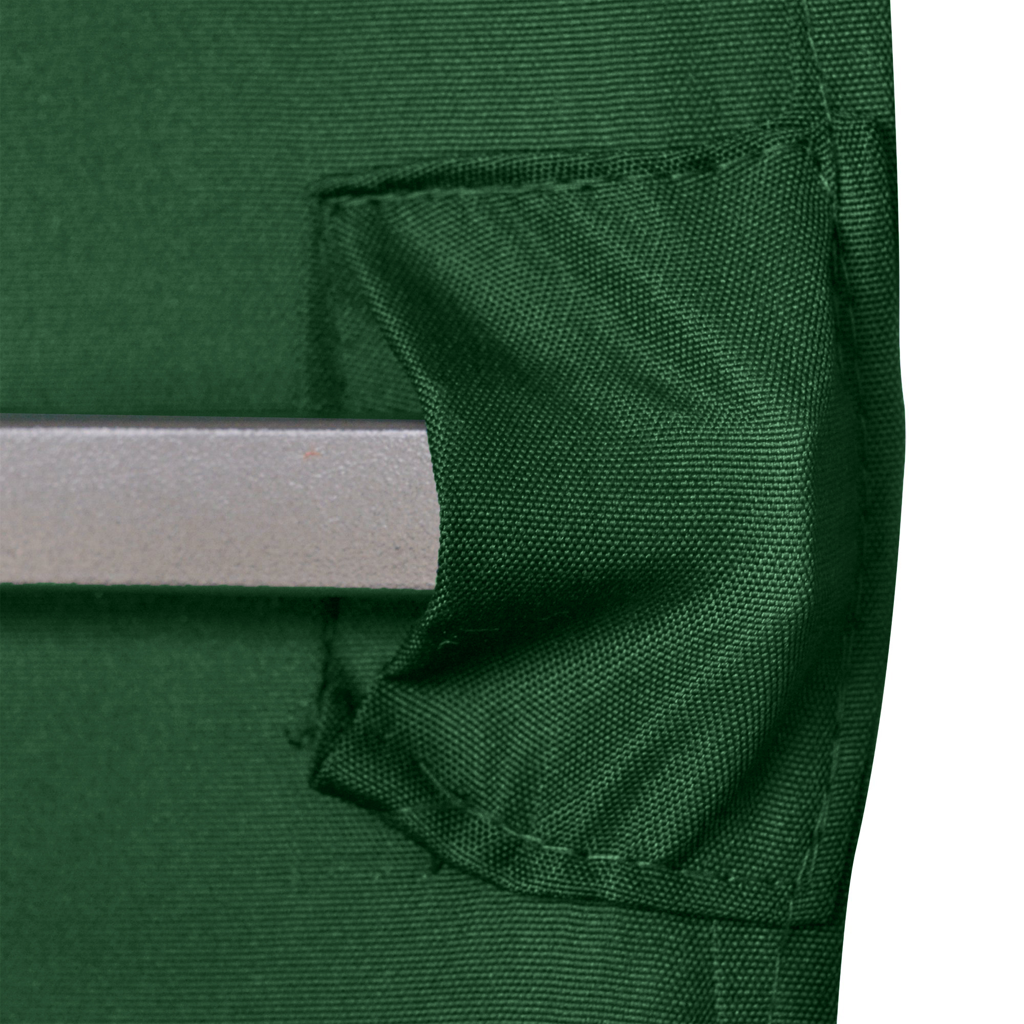 Ersatzdach für Gartenpavillon, 8 Wasserabflusslöcher, einfache Montage, Polyester, grün, 2,98 x 2,98 m