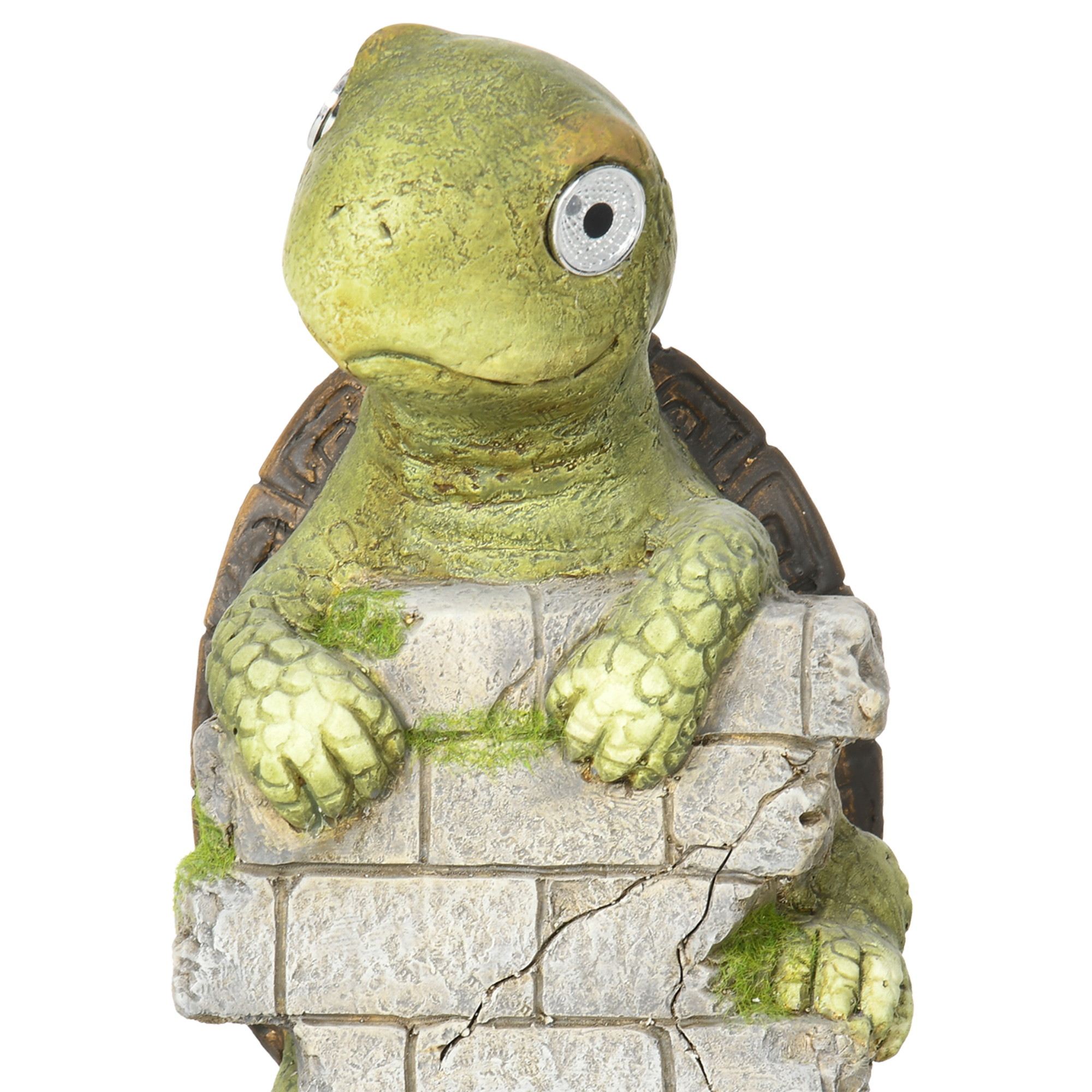 Gartenfigur "Kleine Schildkröte", Gartendekoration, wetterbeständig, inkl. Solarlicht