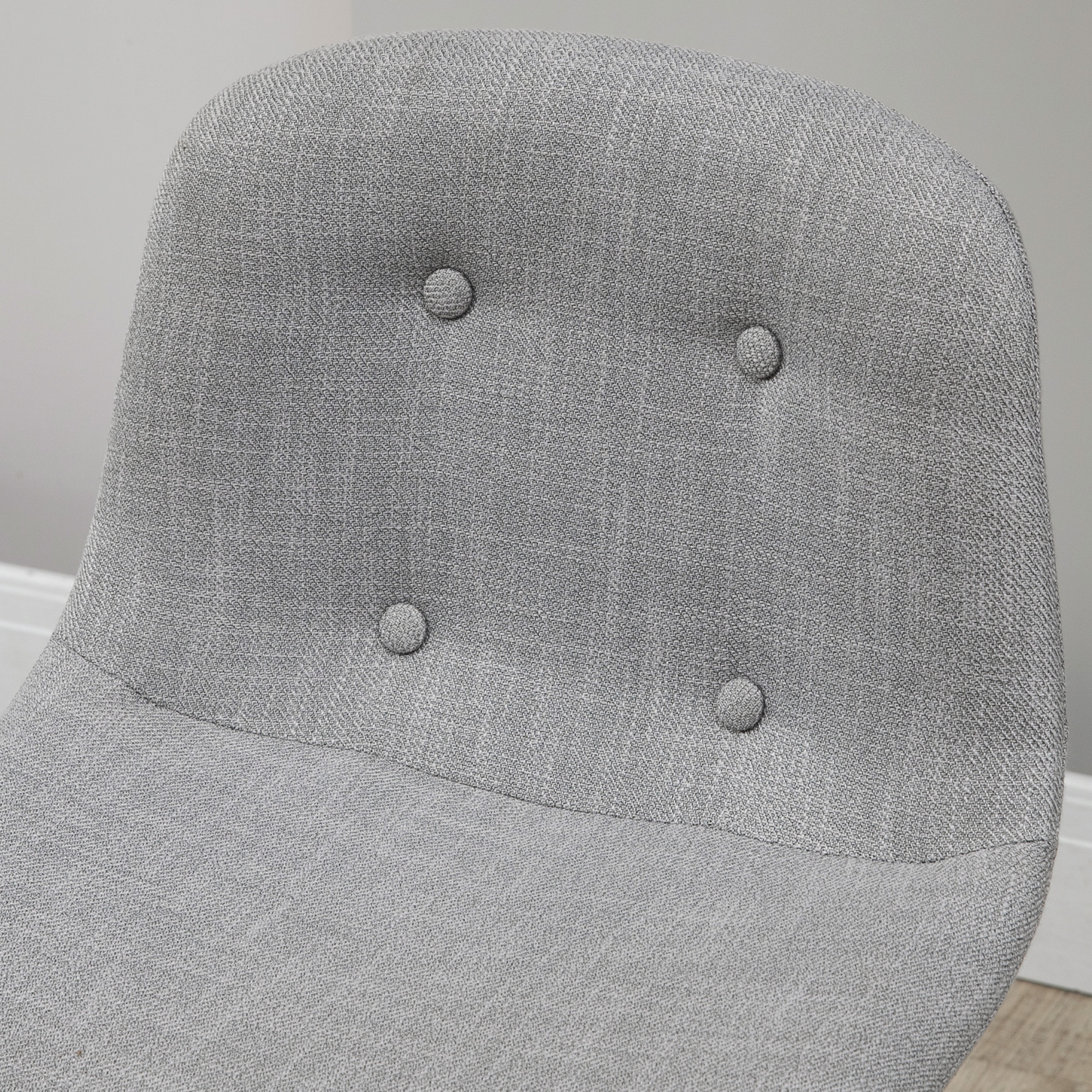 Bartisch mit Barhockern im Industrie-Design, Knopfheftung, 120 cm x 60 cm x 91 cm, Hellgrau