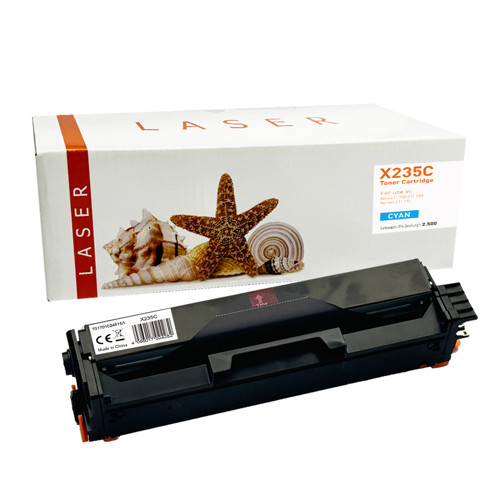 C235C alternativ Toner cyan für Xerox / 6R04392 / 2.500 Seiten