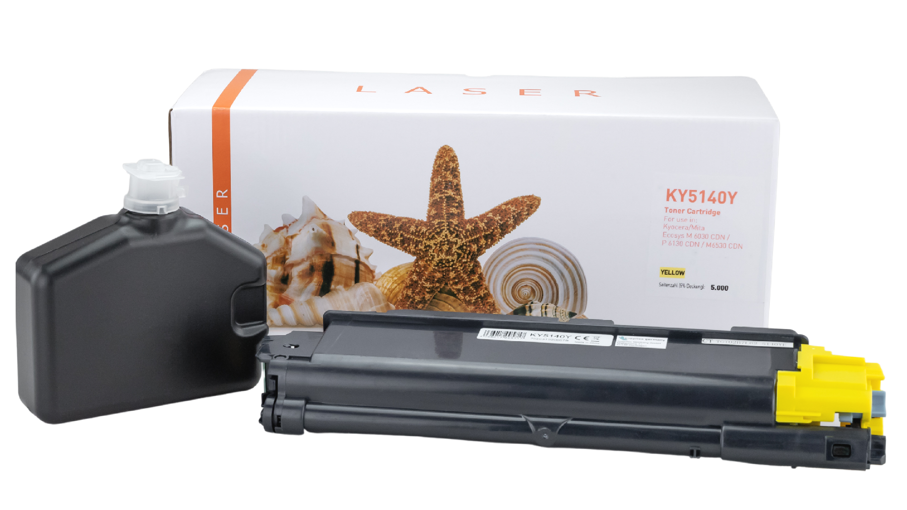 TK5140Y alternativ Toner gelb für Kyocera / TK5140Y / 5.000 Seiten TK5140Y alternativ Toner gelb für Kyocera / TK5140Y / 5.000 Seiten