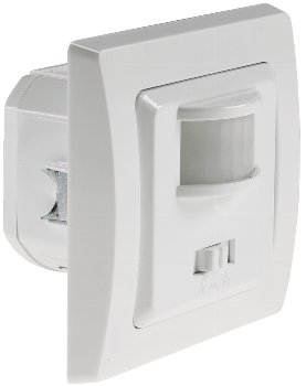 DELPHI Bewegungsmelder 160°, weiß, LED geeignet,  250V~, Unterputz, 3-Draht