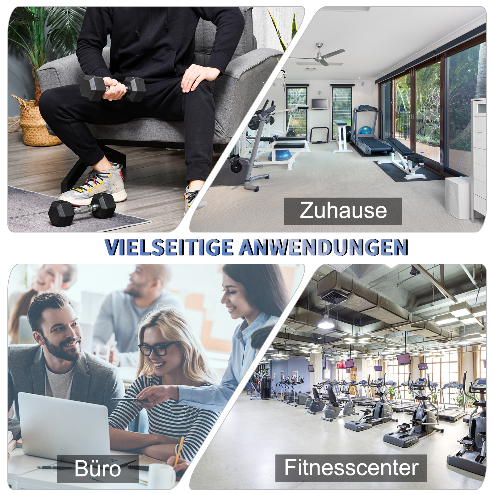 Hexagon Hanteln, 2er Set Hanteln mit gerändeltem Griff, Kurzhantelset aus Gusseisen, 2 x 4 kg, Kurzhanteln für Männer Frauen, Zuhause, Fitnessstudio, Krafttraining