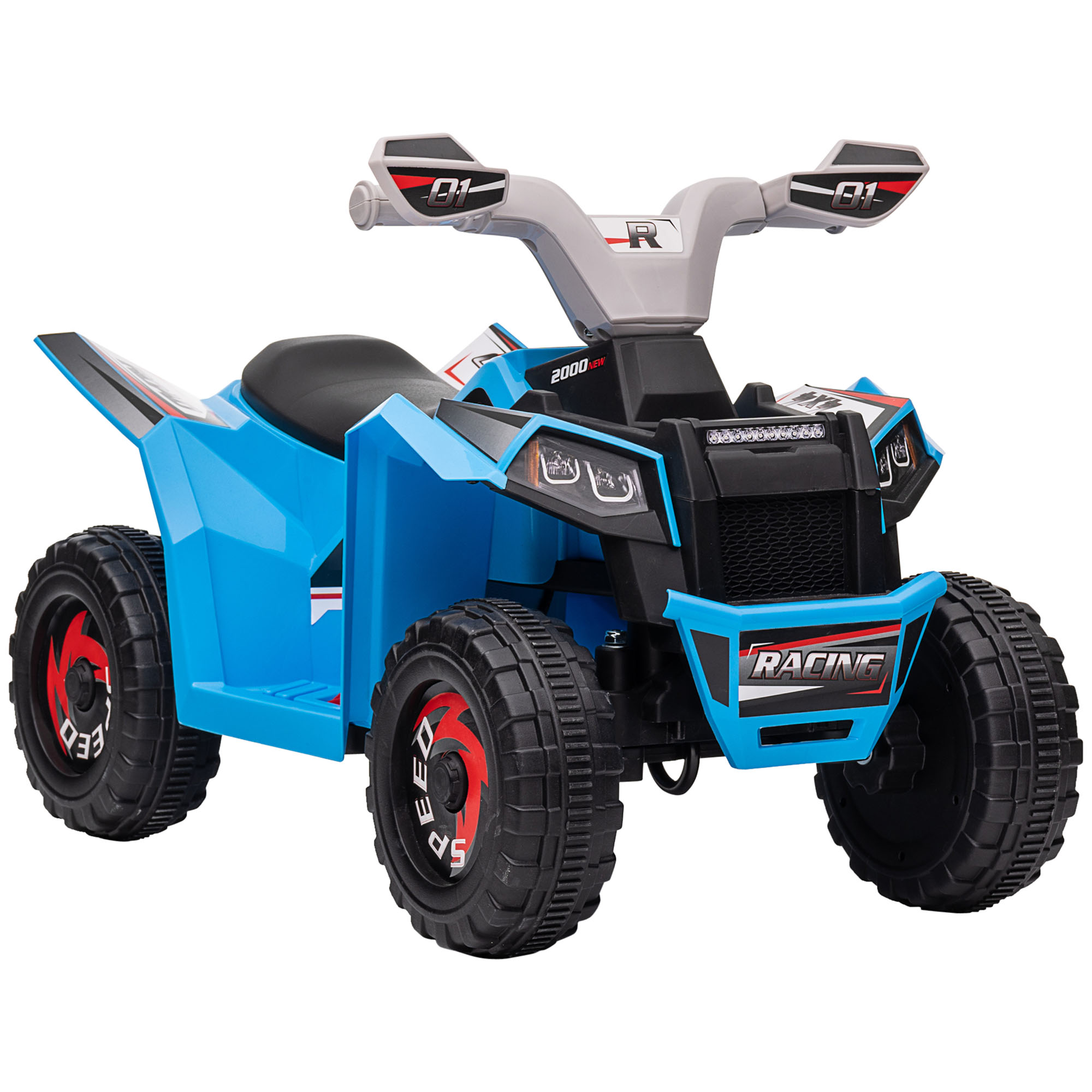 Elektro-Kinderquad, 2,5 km/h, Vorwärts- & Rückwärtsgang, für 18-36 Monate, Blau