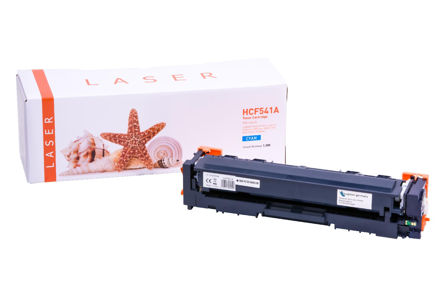 CF541A alternativ Toner cyan für HP / CF541A / 1.300 Seiten