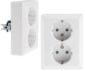 MILOS Schutzkontakt-Steckdose 2-fach - 250V~/ 16A, 1x UP, weiß matt MILOS Schutzkontakt-Steckdose 2-fach - 250V~/ 16A, 1x UP, weiß matt