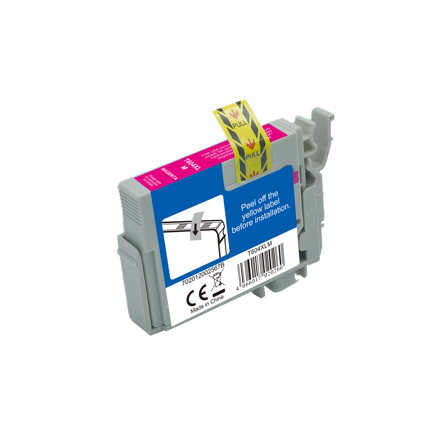 T604XLM alternativ Tinte magenta für Epson / C13T10H34010 / 7ml / 400 Seiten