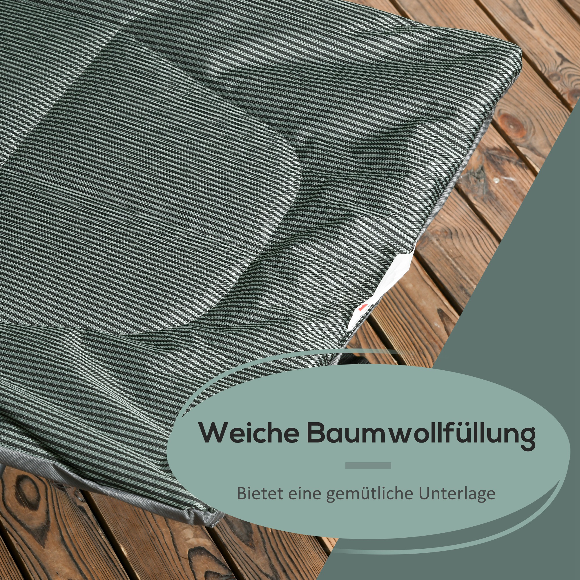 Sonnenliege, klappbar, neigbare Rückenlehne, mit Becherhalter, bis 120 kg, 68 x 186 x 48 cm, Grau