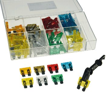 Sortiment Kfz Flachsteck Sicherungen - mit Sortiments-Box, 100-teilig Sortiment Kfz Flachsteck Sicherungen - mit Sortiments-Box, 100-teilig