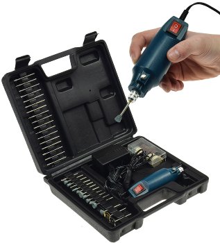 Mini-Bohrmaschine "Drill-Power V2" 12V= - 12.000UpM, 63-teilig, viel Zubehör Mini-Bohrmaschine "Drill-Power V2" 12V= - 12.000UpM, 63-teilig, viel Zubehör