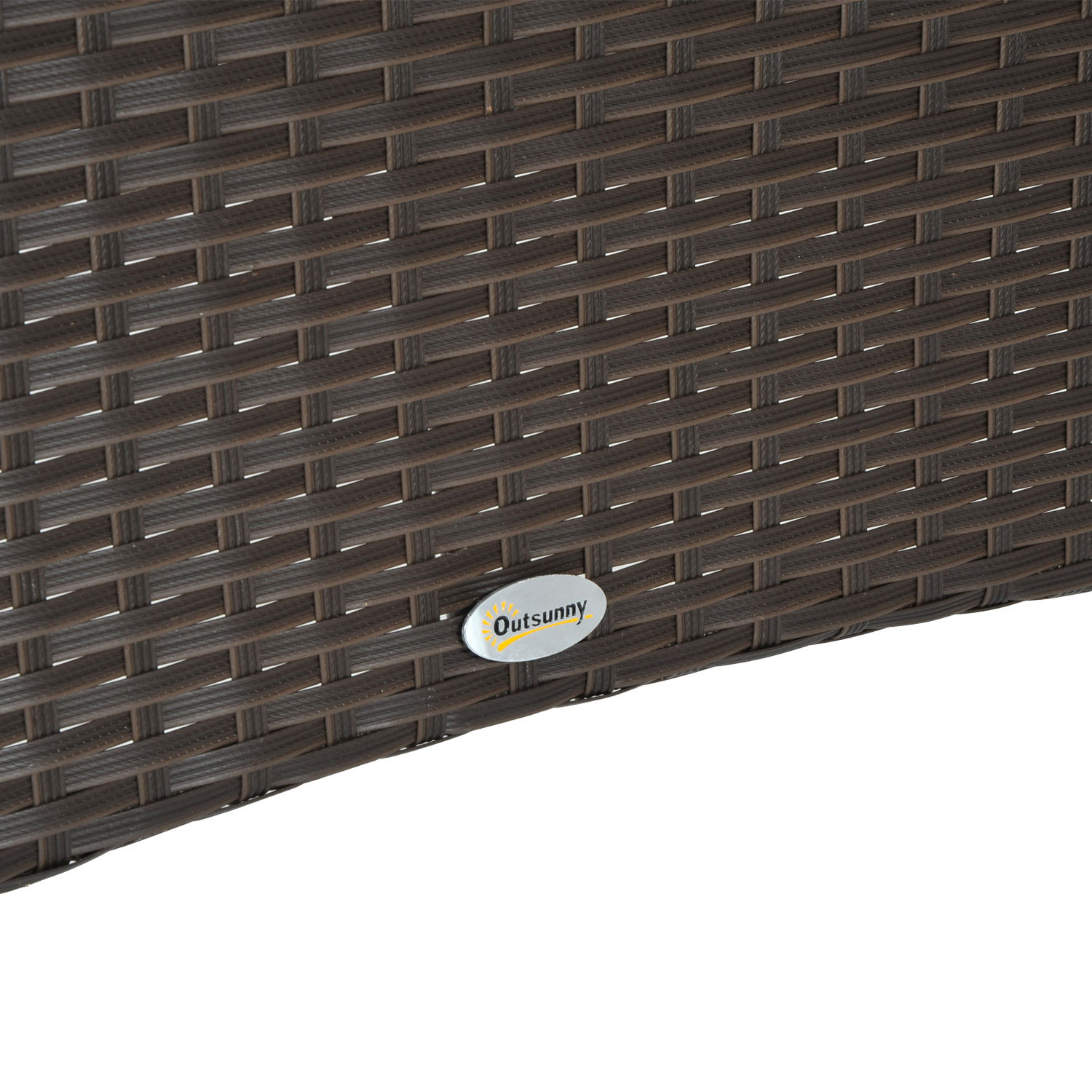 Gartentisch Glastisch Esstisch Gartenmöbel Tisch, Polyrattan+Sicherheitsglas, braun+schwarz, 150x85x74cm